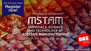 Flyer MSTAM - Mareials Science and Technology of Additive Manufacturing 2019
