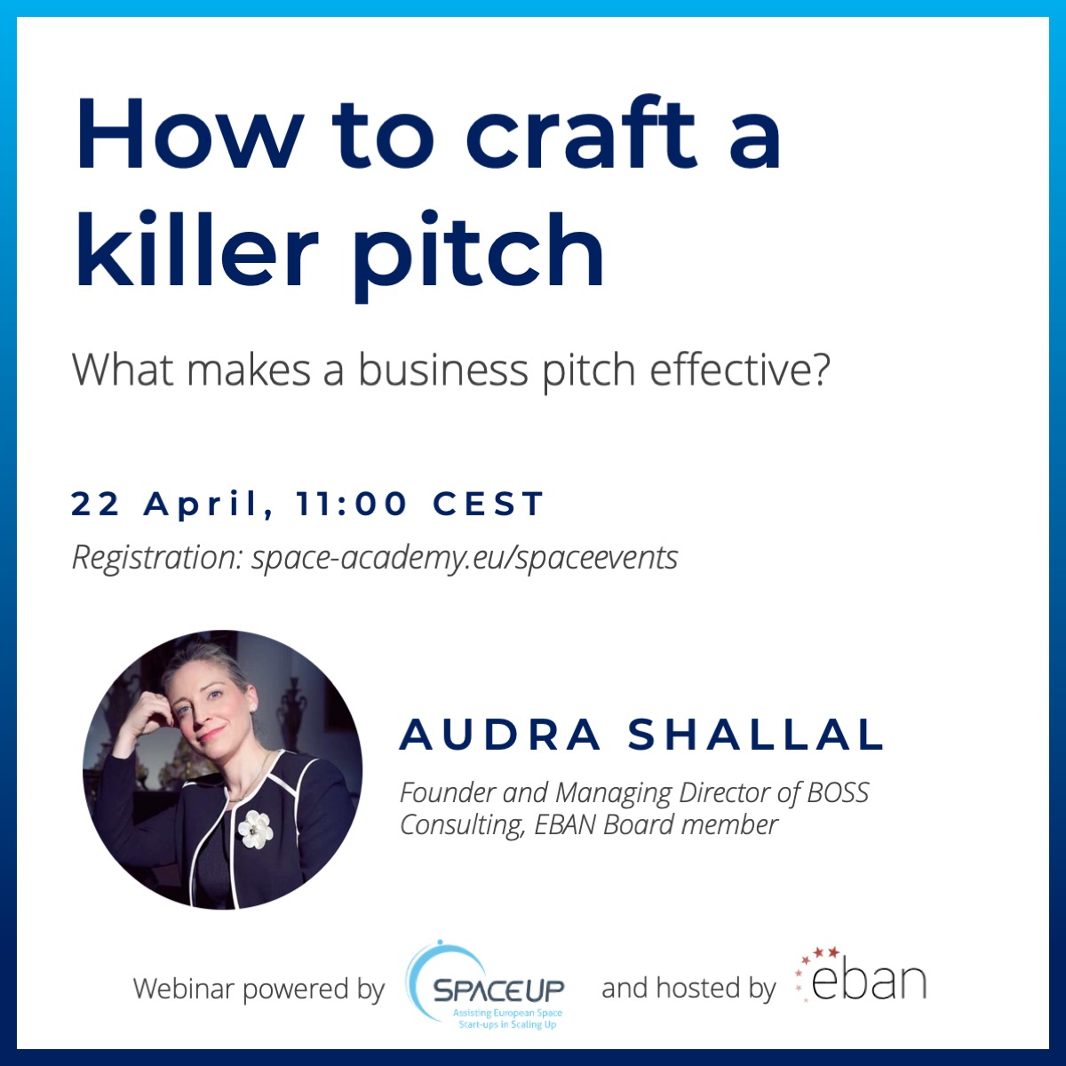 SpaceUp WEBINAR - How to craft a killer pitch