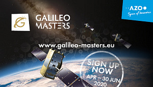Flyer Galileo Masters: ein Satellit im Weltall