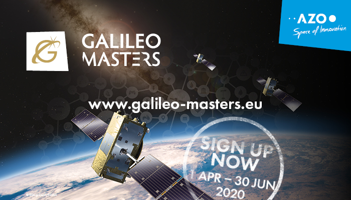 Flyer Galileo Masters: ein Satellit im Weltall