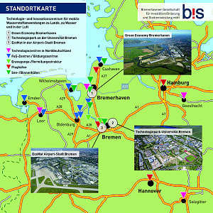 Standortkarte: Technologie- und Innovationszentrum für mobile Wasserstoffanwendungen