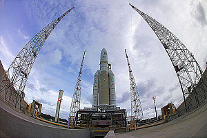 Ariane 5 in Startposition