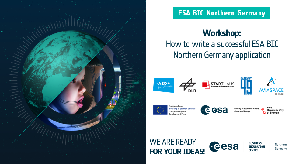 Workshop: How to write a successful ESA BIC Northern Germany application